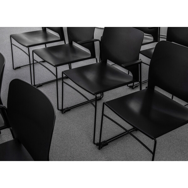 Topstar Besucherstuhl "Visit Lite", Kunststoff, schwarz