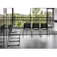 Topstar Besucherstuhl "Visit Lite", Kunststoff, schwarz