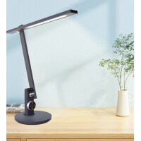 PAPERFLOW LED-Tischleuchte BENTO, Standfuß, silber-gebürstet