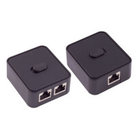 shiverpeaks Manueller Netzwerk-Switch, 3-fach, schwarz