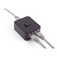 shiverpeaks Manueller Netzwerk-Switch, 3-fach, schwarz