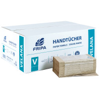 Fripa Handtuchpapier VELANA, 250 x 230 mm, V-Falz, braun