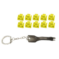 shiverpeaks RJ45-Port Blocker mit Schlüssel, gelb