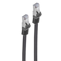 shiverpeaks Patchkabel PUR, Kat. 6A , S FTP, 7,5 m, schwarz