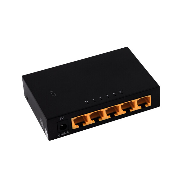 shiverpeaks Netzwerk-Switch, 5-fach, 1G, schwarz