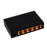 shiverpeaks Netzwerk-Switch, 5-fach, 1G, schwarz