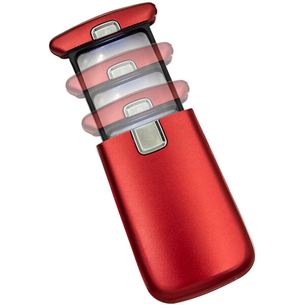 WEDO Lupe Lucina mit LED-Licht, silber