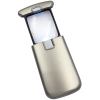 WEDO Lupe Lucina mit LED-Licht, silber