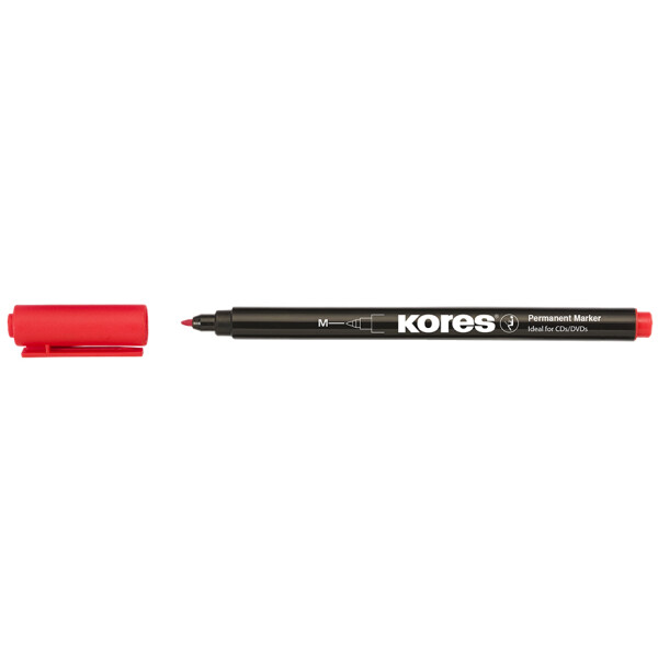 Kores Permanent-Marker "K MARKER FINE", M, rot