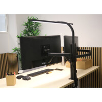 UNiLUX LED-Tischleuchte STRATA LUMINO SCREEN + Monitorarm