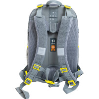 EBERHARD FABER Schulrucksack X-Style, grau neongelb