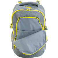 EBERHARD FABER Schulrucksack X-Style, grau neongelb