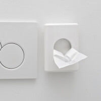 HYGOSTAR Hygienebeutelspender, Kunststoff, weiß