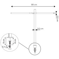 UNiLUX LED-Tischleuchte ELITE LUMINO, Klemmfuß,...