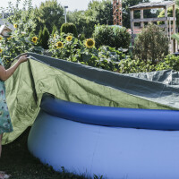 AGRIplus Gewebeplane mit Ösen, 10 x 15 m, grün,...