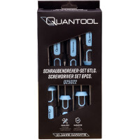 QUANTOOL Schraubendreher-Satz, 6-teilig, schwarz blau