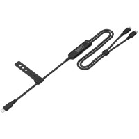 DIGITUS USB-C 2in1 Ladekabel, 140 W, 1,8 m, schwarz