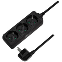 LogiLink Steckdosenleiste, 3-fach, ohne Schalter, weiß