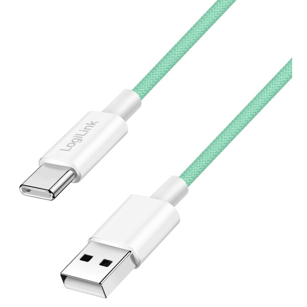 LogiLink USB 2.0 Kabel, USB-A - USB-C Stecker, 1,0 m, gelb