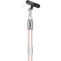 ANSMANN Smartphone Lanyard Kabel, USB-C - Lightning, rose