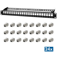 LogiLink 19" Modular Keystone Patch Panel PrimeLine,...