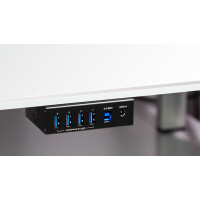 LogiLink USB 3.0 Industrie-Hub, 4-Port, schwarz