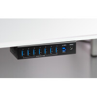 LogiLink USB 3.0 Industrie-Hub, 7-Port, schwarz