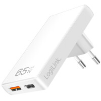 LogiLink USB-Steckdosenadapter, USB-A & USB-C, 65...