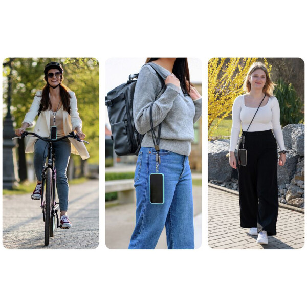 ANSMANN Smartphone Lanyard Kabel, USB-C - USB-C, schwarz