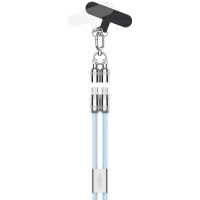 ANSMANN Smartphone Lanyard Kabel, USB-C - USB-C, schwarz