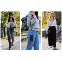 ANSMANN Smartphone Lanyard Kabel, USB-C - USB-C, rose