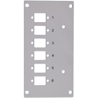 LogiLink Frontblende für Spleißverteiler, für 6 Ports