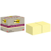 Post-it Haftnotizen super sticky Recycling notes, gelb