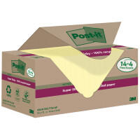 Post-it Haftnotizen super sticky Recycling notes, gelb