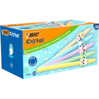 BIC Kugelschreiber Cristal Pastel Figurines, 20er Kartonbox