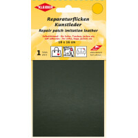 KLEIBER Kunstleder-Flicken, selbstklebend, dunkelgrau