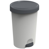 EDA Tret-Abfallbehälter Stepy, 70 Liter, PP, grau beton