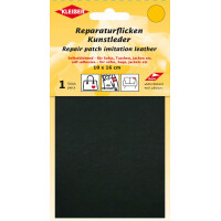 KLEIBER Kunstleder-Flicken, selbstklebend, schwarz