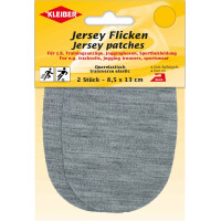 KLEIBER Jersey-Bügelflicken, 85 x 130 mm, dunkelgrau