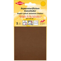 KLEIBER Kunstleder-Flicken, selbstklebend, braun