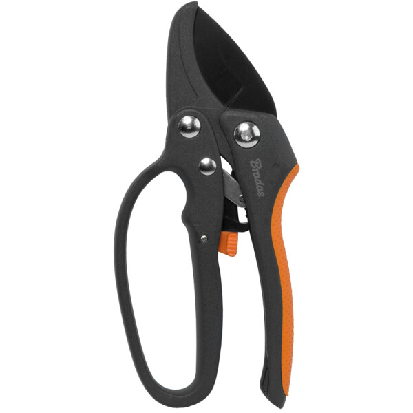 Bradas Amboss-Ratschenschere V-SERIES, anthrazit orange