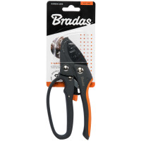 Bradas Amboss-Ratschenschere V-SERIES, anthrazit orange