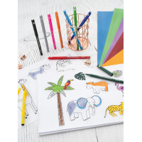 EBERHARD FABER Fasermaler Animal COLORI, 12er Kartonetui