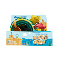 SCHILDKRÖT Sandspielzeug-Set Bucket Crew, 5-teilig