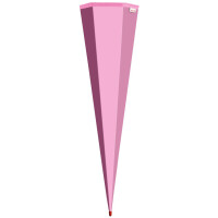 ROTH Schultüten-Rohling ohne Verschluss, 850 mm, rosa