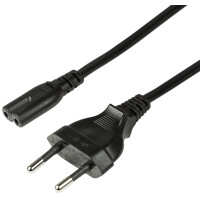 LogiLink Netzkabel, Eurostecker -...