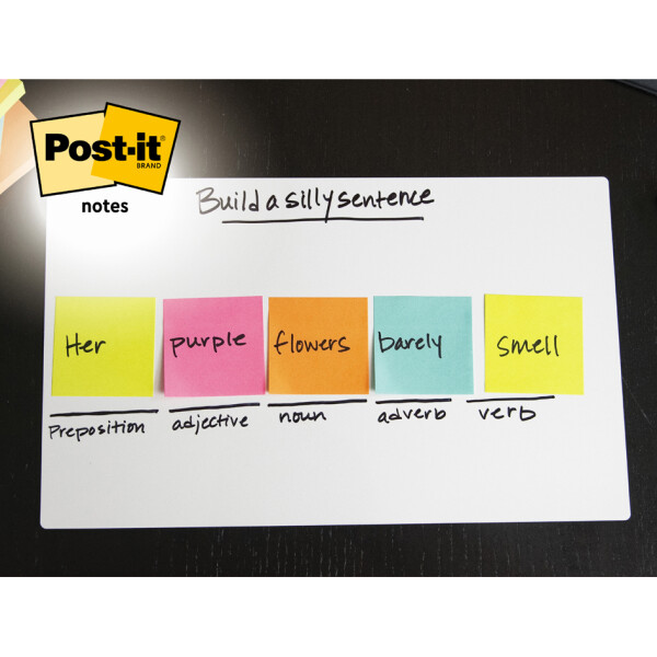 Post-it Haftnotizen z-notes, 76 x 76 mm, Neonfarben