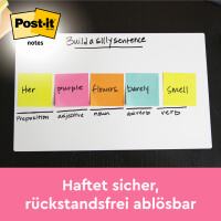 Post-it Haftnotizen z-notes, 76 x 76 mm, Neonfarben
