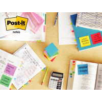 Post-it Haftnotizen z-notes, 76 x 76 mm, Neonfarben