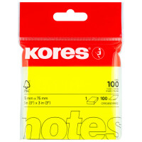Kores Haftnotizen "NEON NOTES", 75 x 75 mm,...